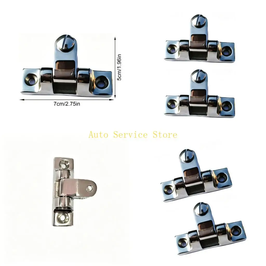 462A Pack Of 2 All Metal Swiveling Hinges 70mm for Marine Hardware Replacement