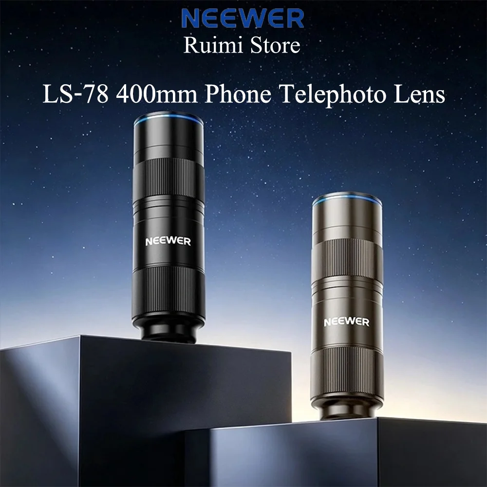 NEEWER LS-78 400mm Teleobjektiv für Smartphones mit 17mm Gewinde-Objektivclip