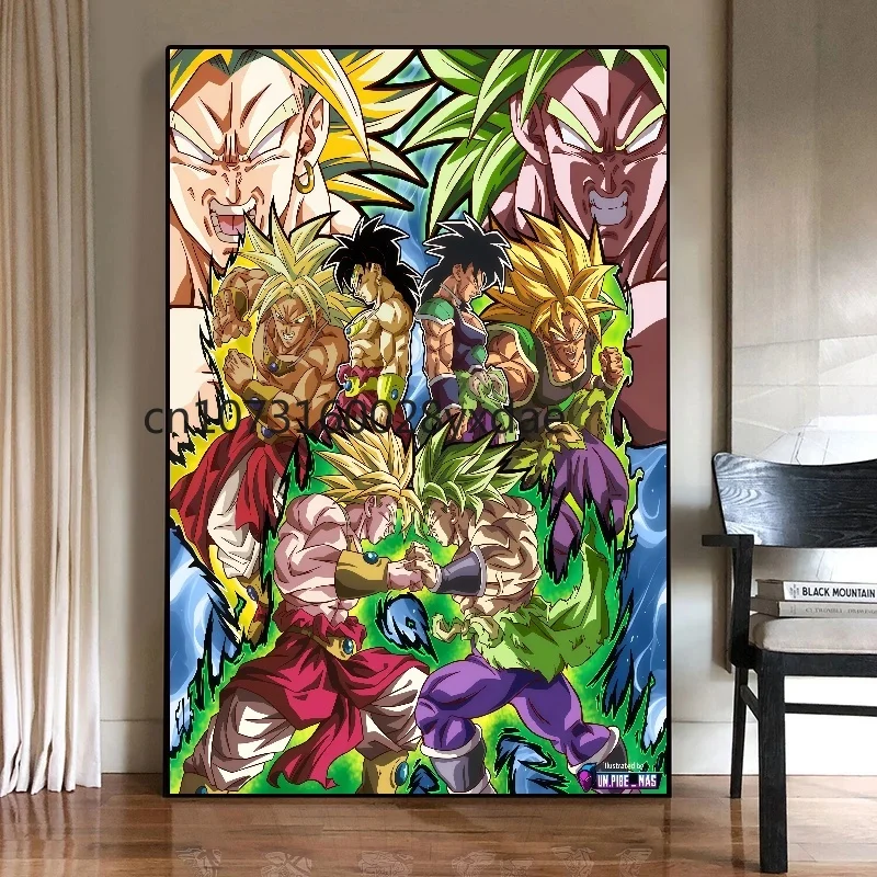 キャンバスアート壁ドラゴンボール悟空絵画ギフト漫画のキャラクター画像ぶら下げ子供アクションフィギュア現代リビングルームのポスター