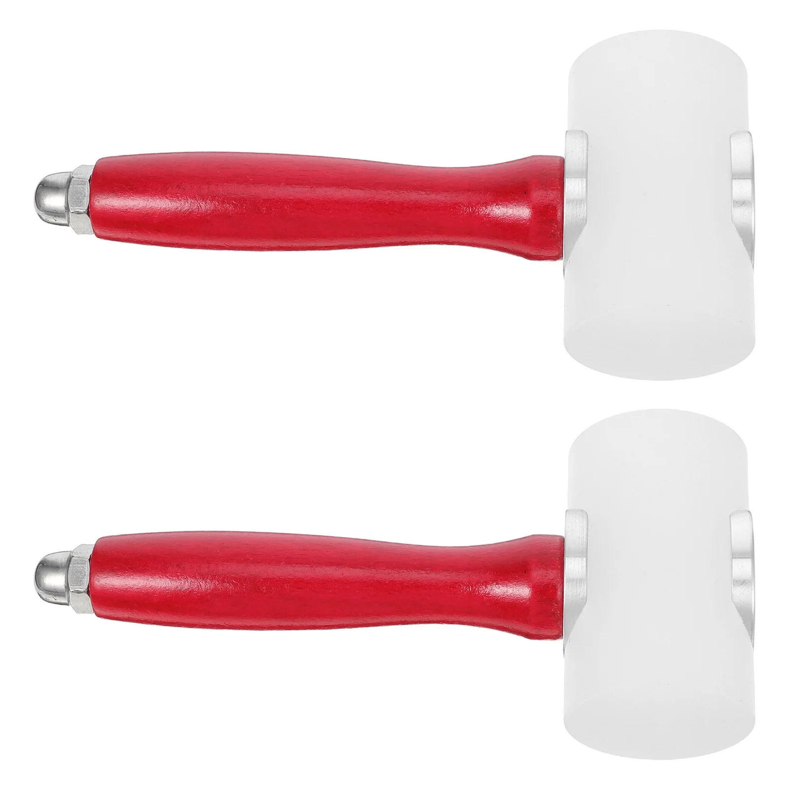 

2Pcs Nylon Mallet Hammer Wooden Handle for Stitching Carving Stamping Craft Tools Nylon Mallet