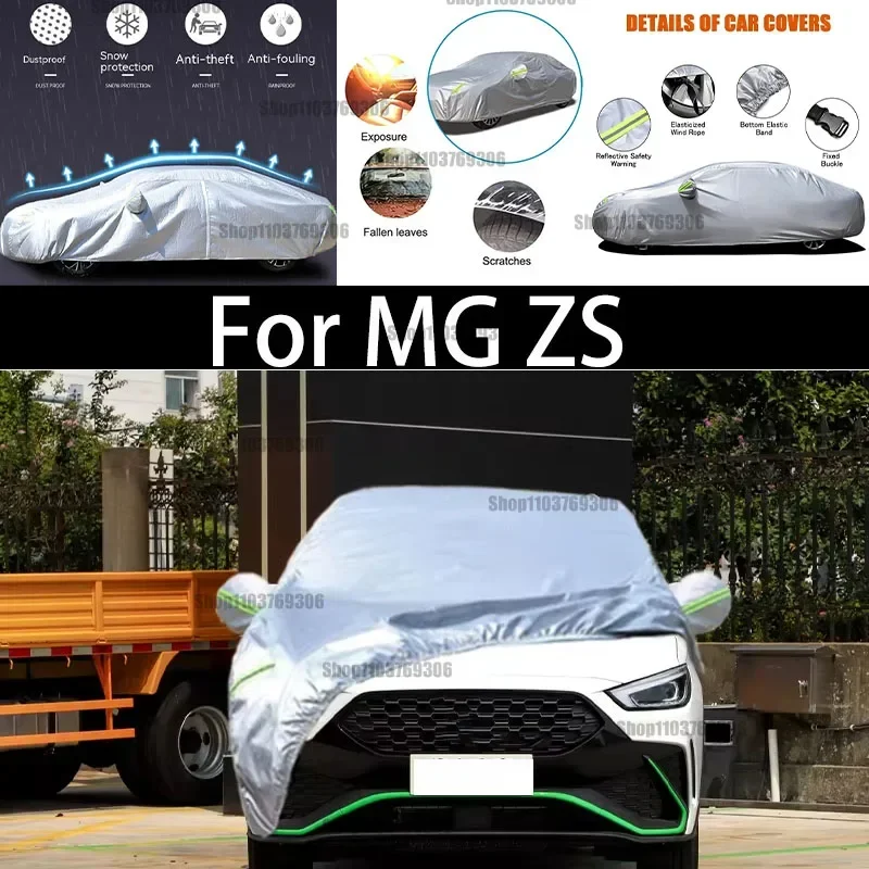 

For MG ZS car Cover Dustproof Outdoor Indoor UV Snow Resistant Sun rain Protection waterproof hail cover for car