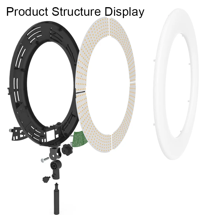 923HOT رائجة البيع شعار مخصص 18 بوصة التصوير الضوء الأيمن Selfie Tiktok المعيشة فيديو ملء ضوء 18 بوصة Led مصباح مصمم على شكل حلقة #3