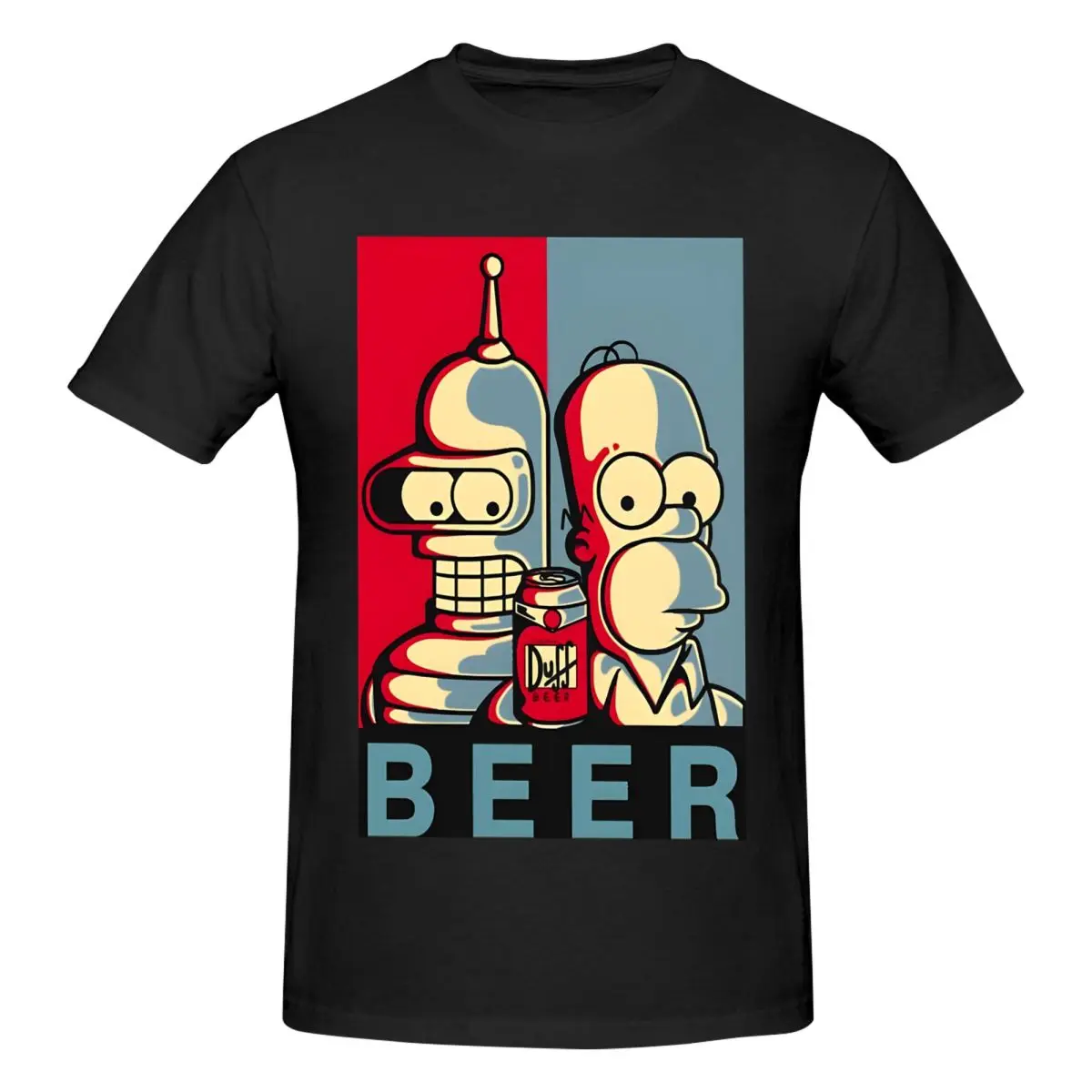 Casual Fun T-Shirt for Men Round Neck Cotton T Shirt F-Futurama Short Sleeve Tee Shirt 4XL 5XL Clothing