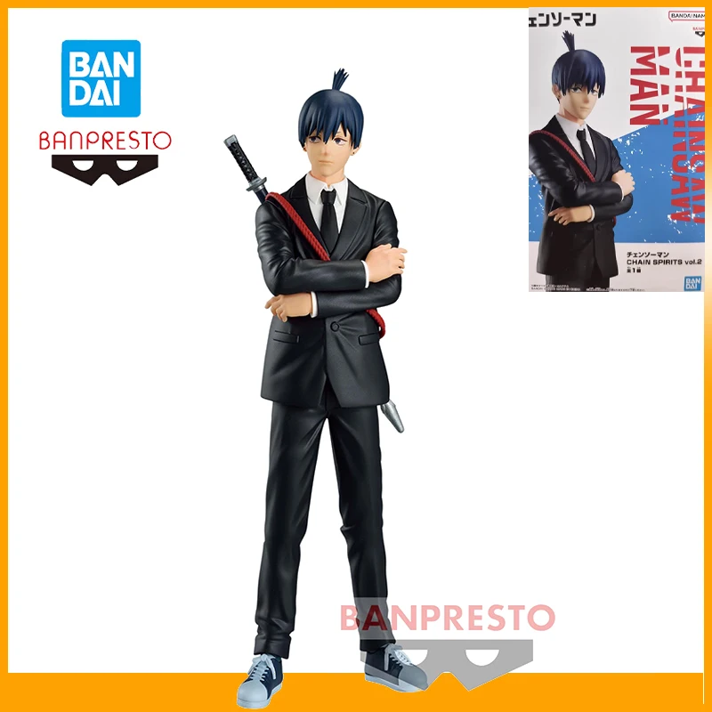 

Original Bandai Banpresto Chainsaw Man Hayakawa Aki Anime Action Figures Model Desktop Decoration Realistic Figure 16Cm Toy Gift
