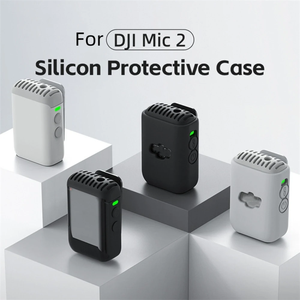 

Sports Camera Silicone Protective Case for DJI Mic2 Soft Shell Dust Prevention Cover Accessories