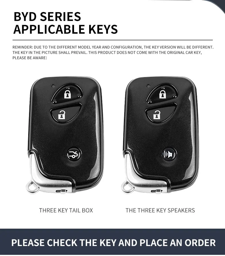 Zinc Alloy Car Smart Remote Key Fob Case Full Cover Protector Shell For BYD S6 S7 G3 L3 M6 L6 E6 F0 F3 G3R  Keychain Accessories