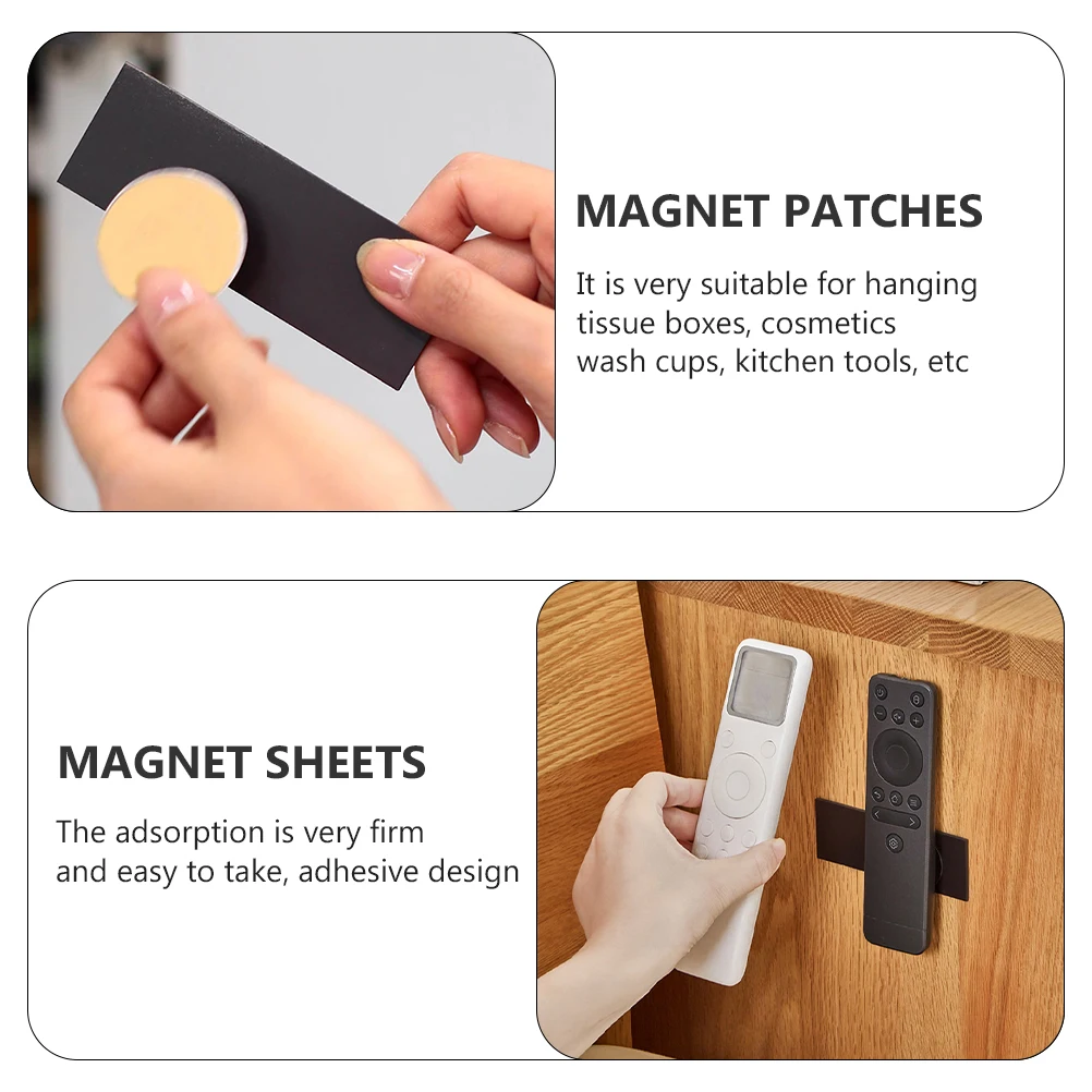 

1 set Round Magnetic Stickers Adhesive Fridge Magnets Wall Cabinet Storage Strips For Kitchen Laundry Sheets