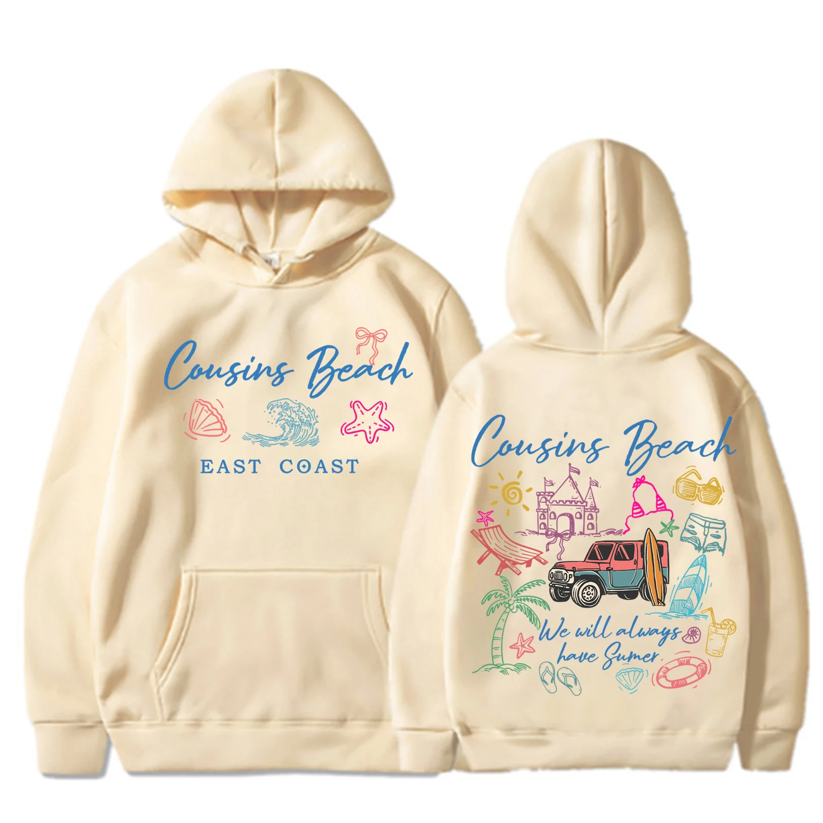 سويت شيرت بقلنسوة للرجال من The Summer I Turned Pretty Team Conrad Belly Jeremiah Harajuku