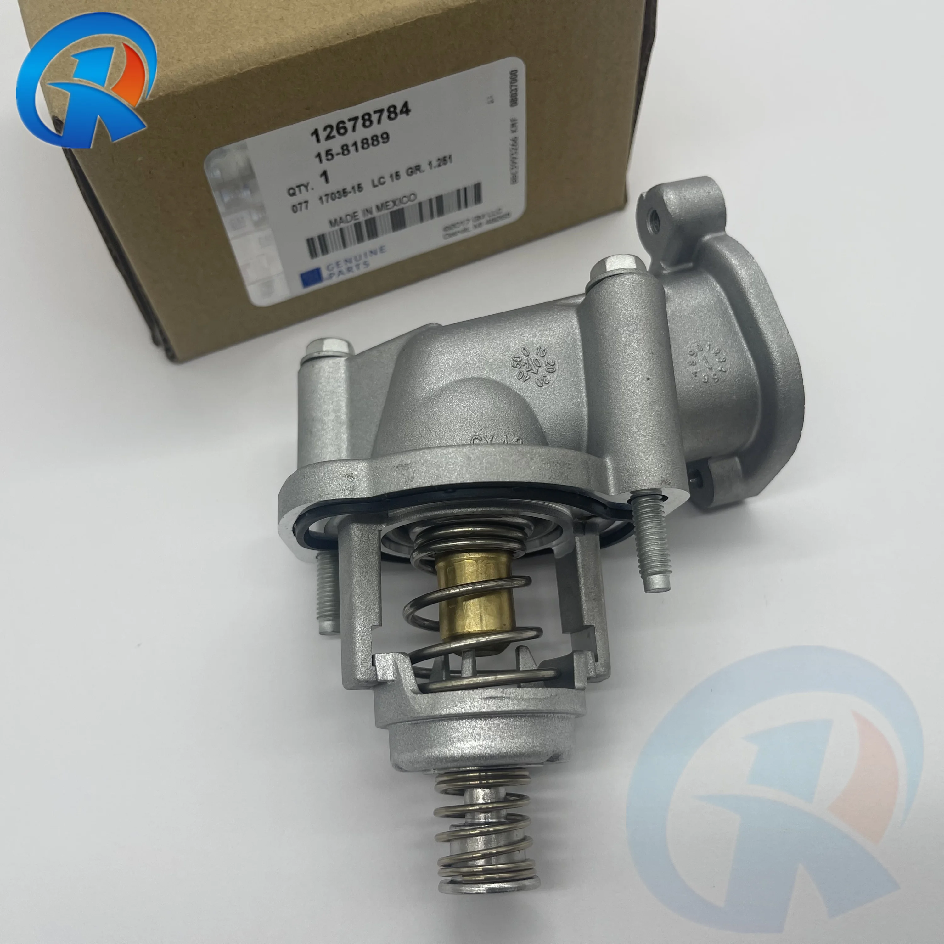 Termostato refrigerante de motor, conjunto de carcasa para Cadillac 16-20, CT6 20-22, CT5, 12678784 ACD15-81889