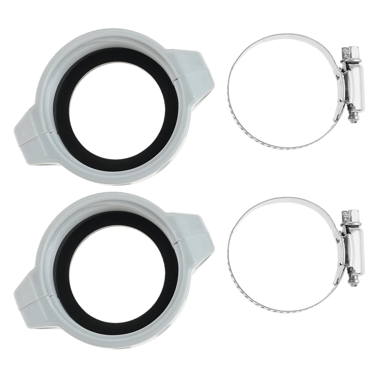 2 Pcs Screw Rubber Seal O Ring P61514 Hot Tub Parts Pump Replacement Inflation Adapter Seals Gaskets Washers with 2 Hose Clamps