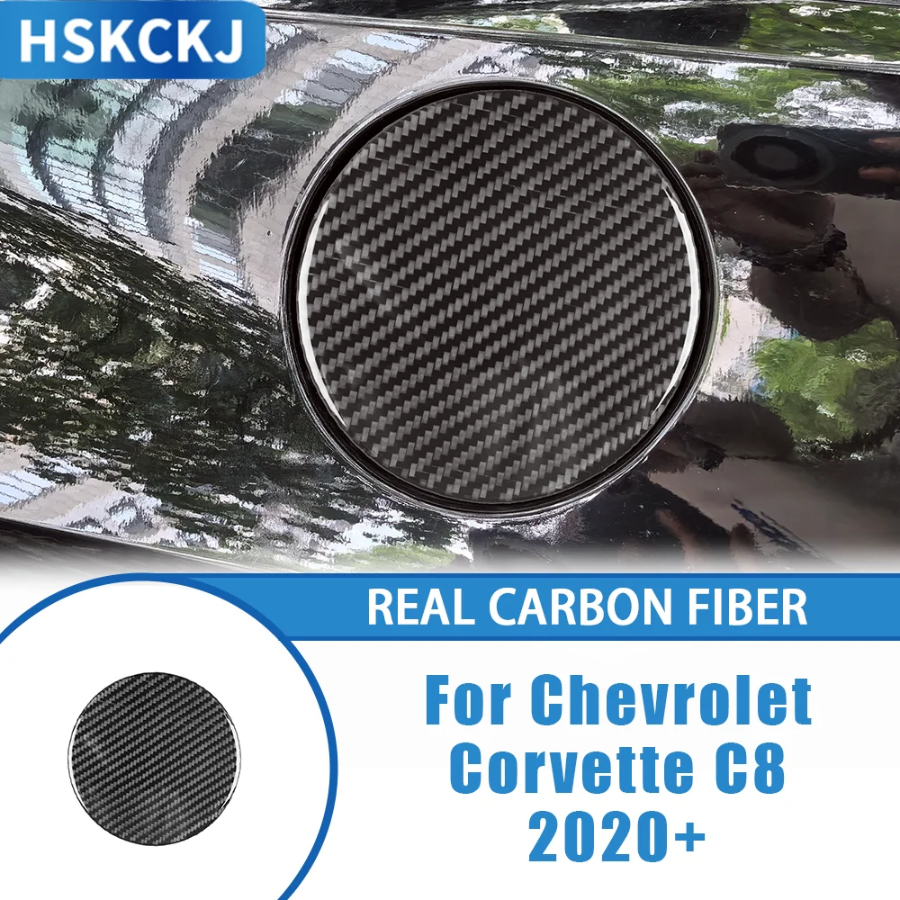 

Carbon Fiber Car Accessories Outer Body Fuel Pad Protect Pad Cover Tirm Panel Modified Sticker For Chevrolet Corvette C8 2020+