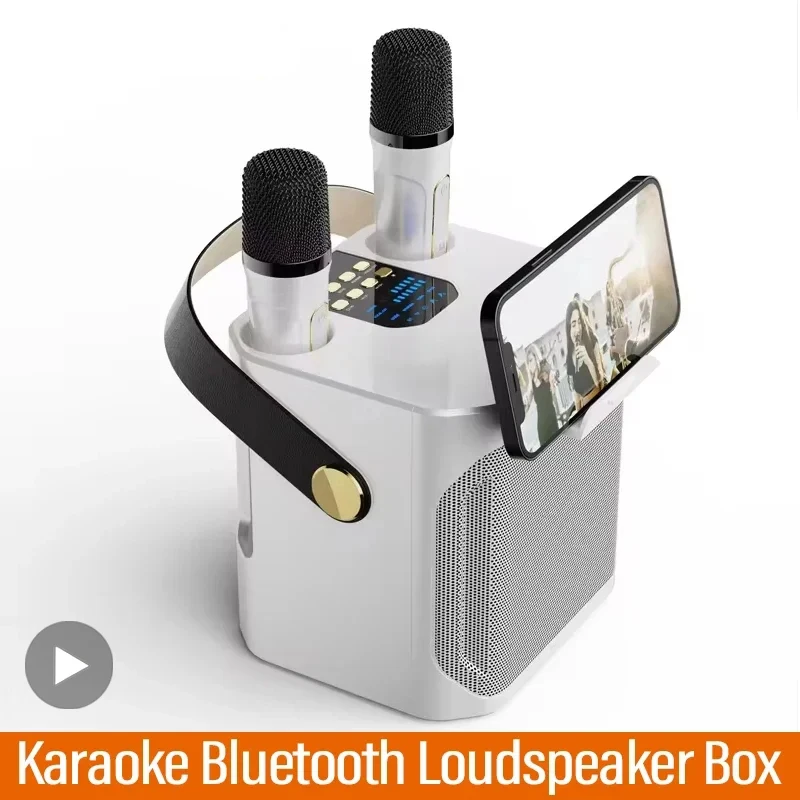 Powerful Karaoke Bluetooth Speaker With Microphone Portable Sound Box Music Wireless Subwoofer Machine High Power Caixa De Som