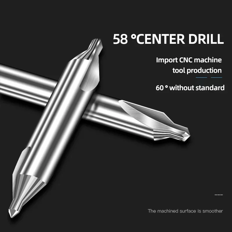 Intlshaft 10pcs 1set HSS Center Drill Bit Combined Center Drills 60 Degree Countersinks Angle Bit Metal Drill Bit HSS-TIN