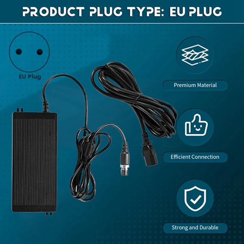 Ulanzi AD-2 200W DC Power Adapter Cord For Ulanzi VL-200Bi COB Light VL-200Bi Stable Indoor Power Supply EU Plug