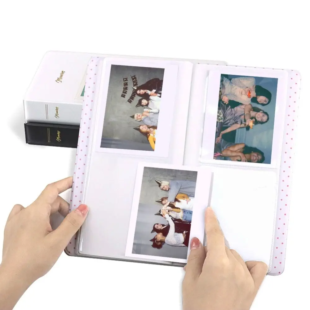 64 Pockets Instant Camera Photo Album Card Organizer 5 inch Picture Storage Case for Polaroid 600/Fujifilm Instax W210/W300