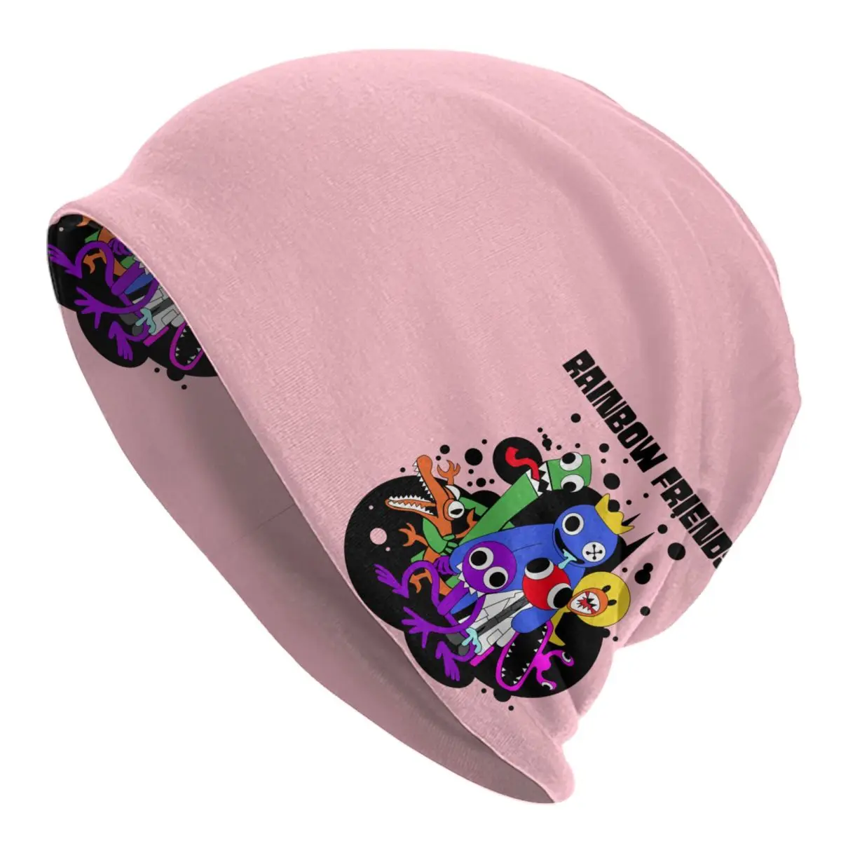 Custom Cute Rainbows Friend Play Gamer Beanie Cap Unisex Winter Bonnet Femme Knit Hats Hip Hop Outdoor Skullies Beanies Caps