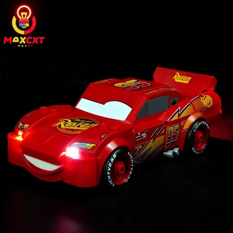 MAXCXT LED Light For LEGO 77255 Lightning McQueen DIY Decorative Lamp Not Include Building Blocks Set