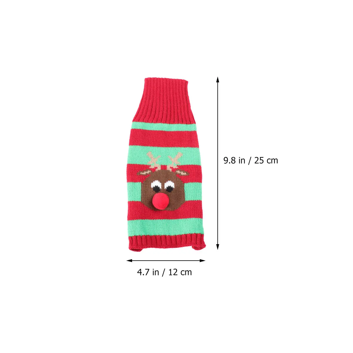 

Fashion Stripe Dog Sweater for Puppy Christmas Pet Costume Warm Comfortable Dog Clothes for Walking Jogging Outdoor Activities