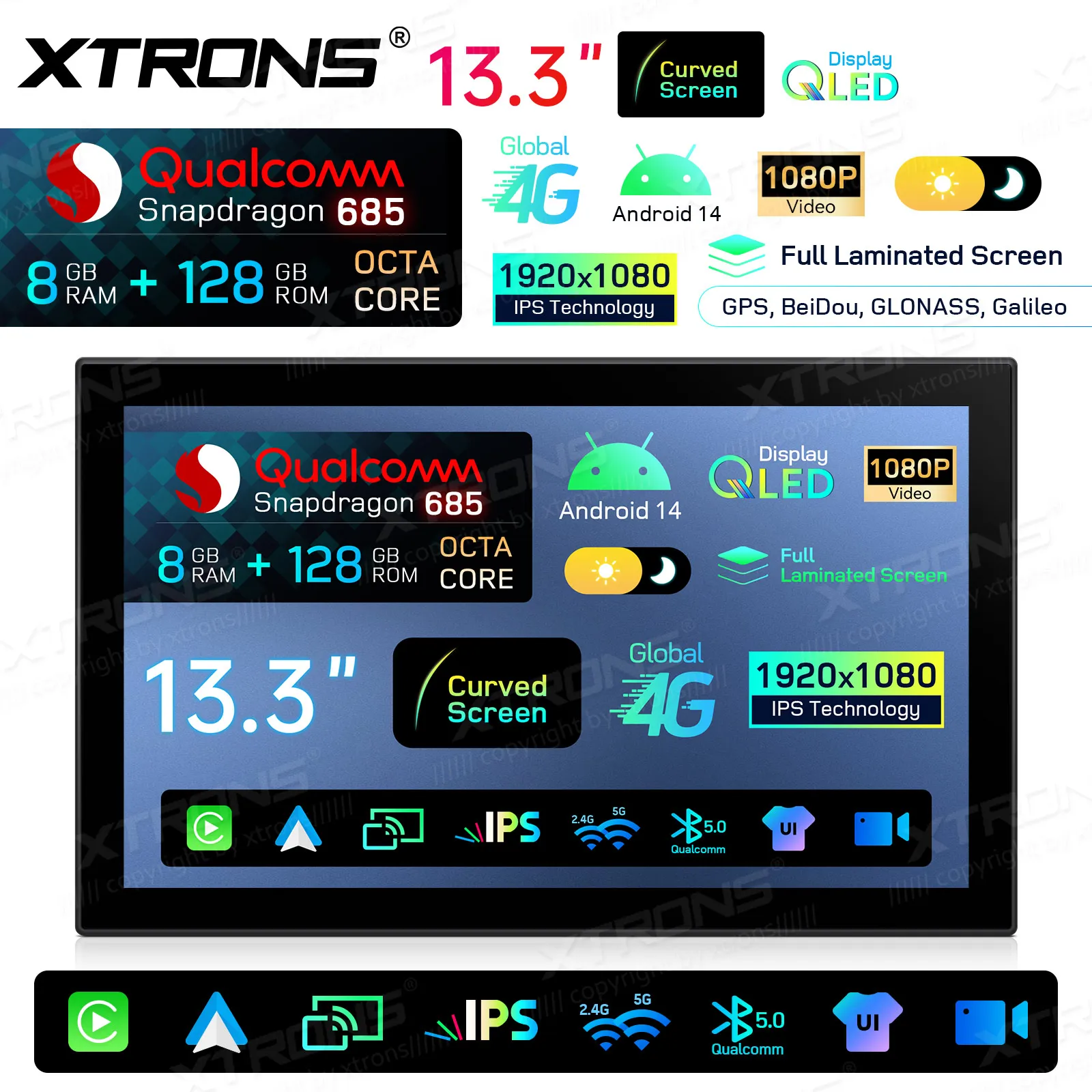 XTRONS 13.3