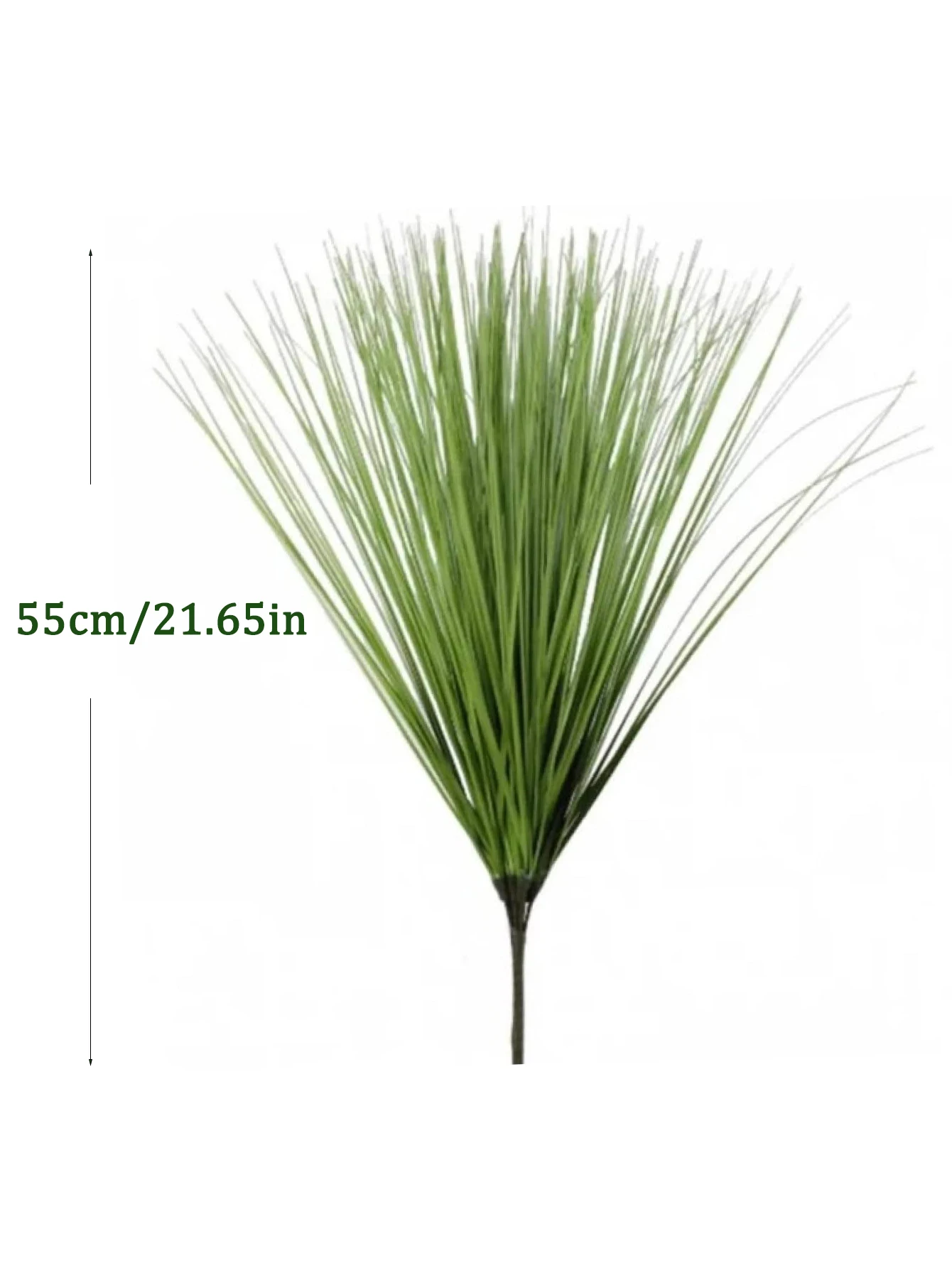 55cm 인공 갈대 잔디 대형 가짜 양파 잔디 식물 열대 녹색 식물 잎 꽃다발 PVC 잔디 결혼식 정원 Offic