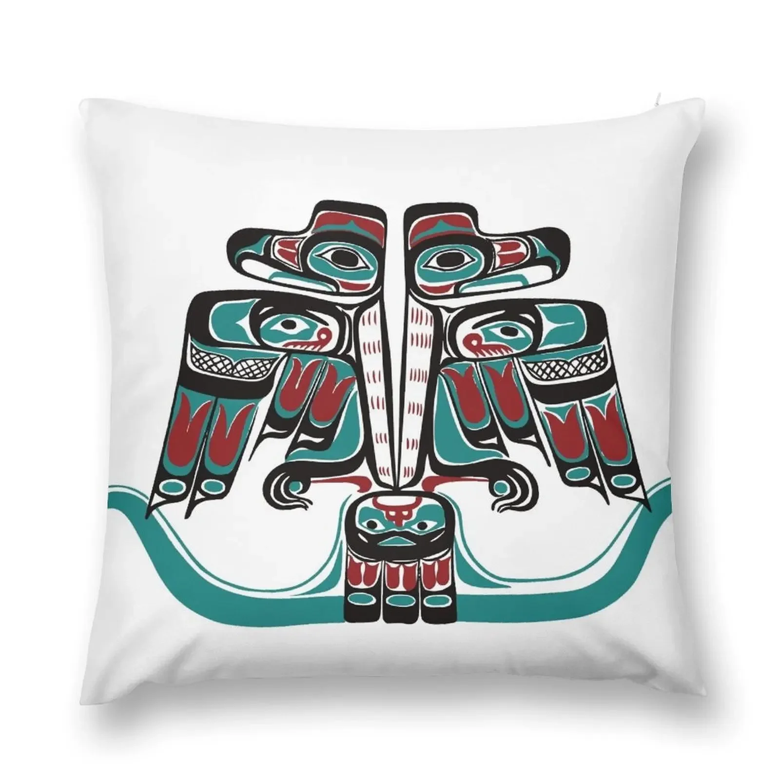 

Northwest Native Art Haida Tlingit Thunderbird Throw Pillow Pillowcases Plaid Sofa Decorative Sofa Cushions pillow