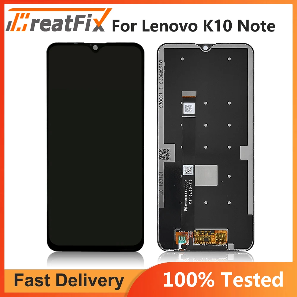 Black 6.3 inch For Lenovo K10 Note K10Note L38111 Full LCD DIsplay Touch Screen Digitizer Assembly Replacement parts