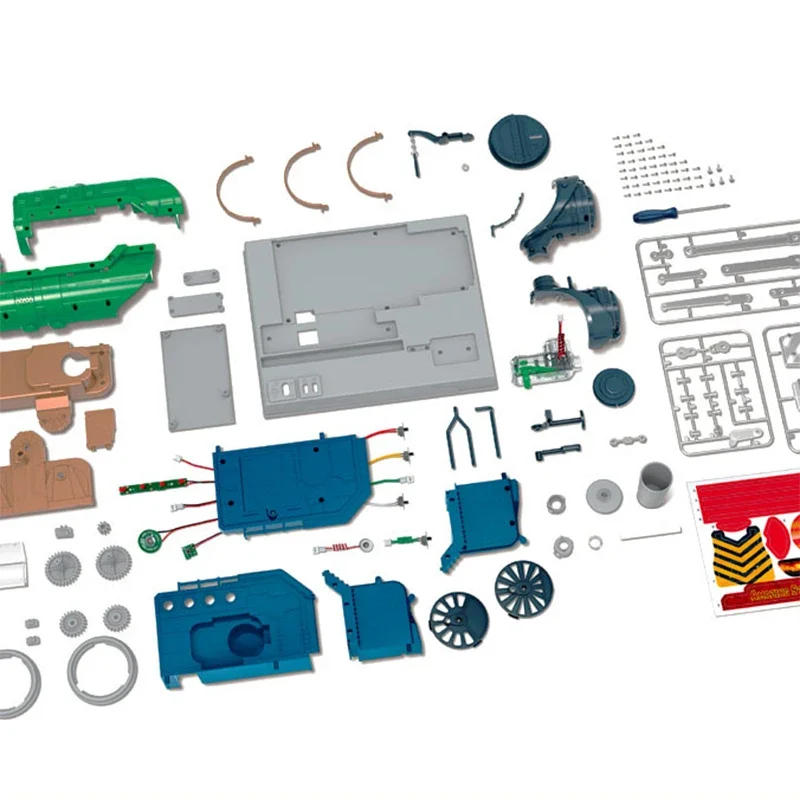 大人と子供のためのワット蒸気機関車モデル構築キット、列車の頭モデル、DIYアセンブリブロック、科学教育玩具、男の子と女の子のギフト