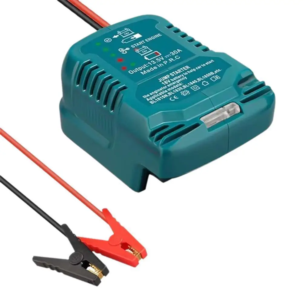 Cables de puente, accesorios de coche para Makita, batería de iones de litio de 18V y 20V, arranque de salto, uso de batería de herramienta, nuevo