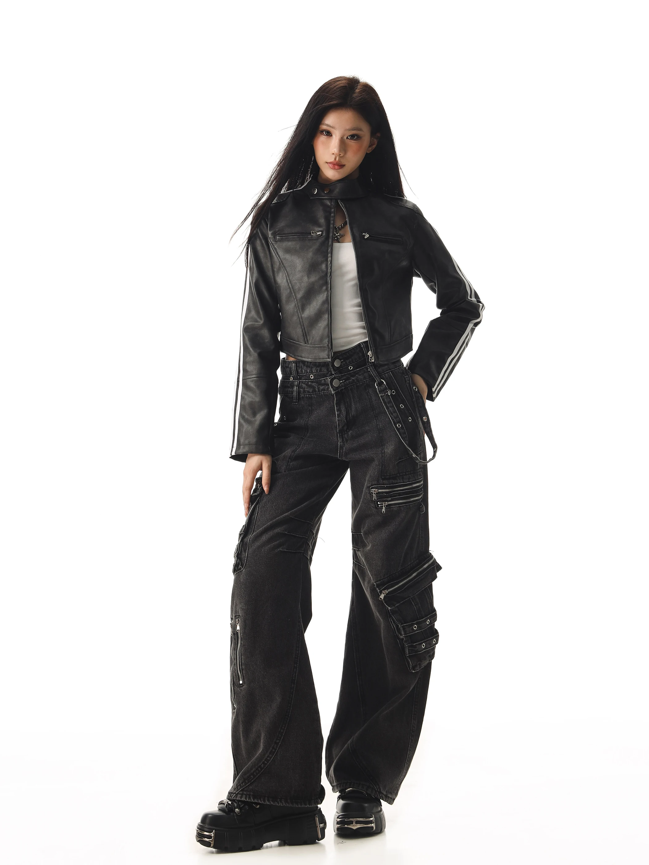 Slim Fit American Sle Leather Jaet Women's ort Coat CCAPTAINBEER Beer Captain Brand Faionable Autumn New Arrival