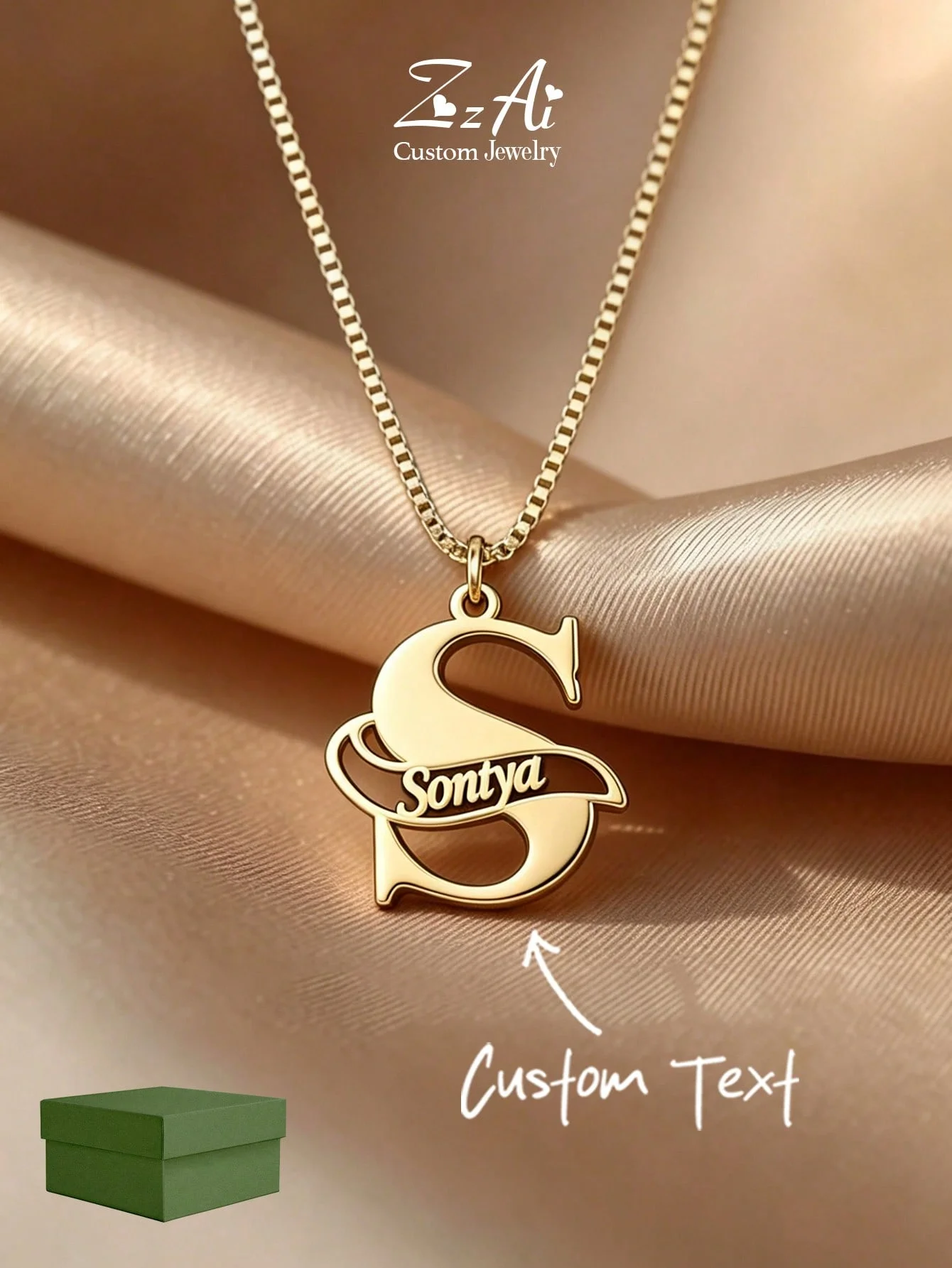 1PC Custom Gothic Name Necklaces For Women 18K Gold Color Stainless Steel Cuban Chain Name Necklace Wedding Jewelry Gift