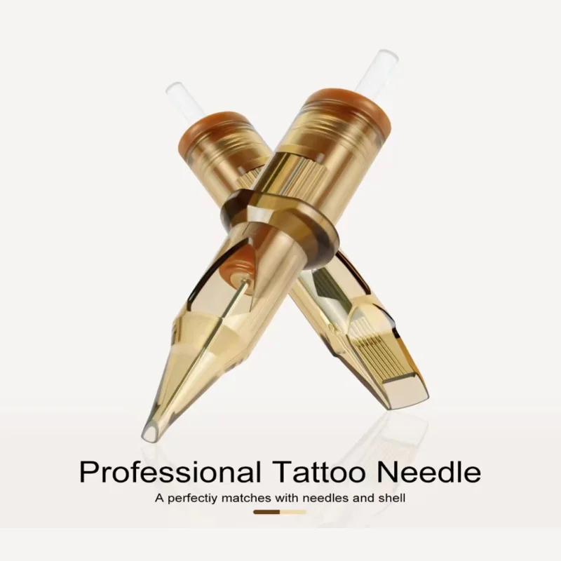 20PCS Professional Tattoo Cartridge Needles Disposable Sterile EO Gas Tattoo Needle Cartridges for Rotary Tattoo Machine
