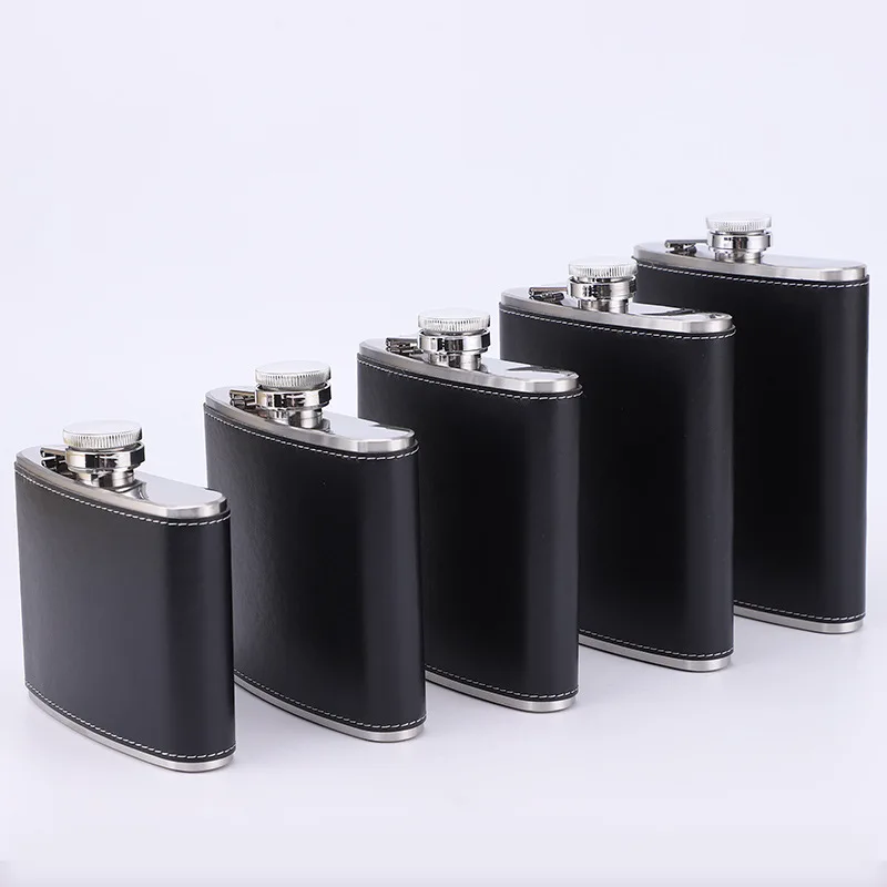 Stainless Steel Liquor Flask Compact Metal Hip Bottle with Secure Screw Cap for Picnics Road Trips Hiking and Outdoor Leisure