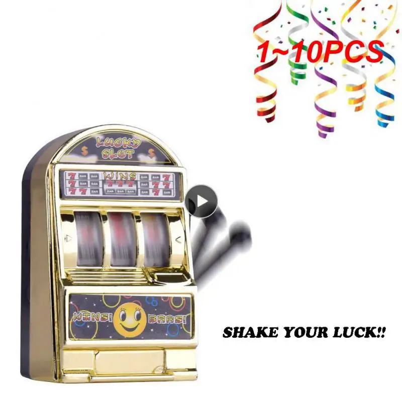 1 ~ 10 Stück Jackpot-Spiel automat 5,3x4x8,4 cm Glück tragbare kreative glückliche Geburtstags geschenk Mini-Gewinnspiel maschine Gold lustig