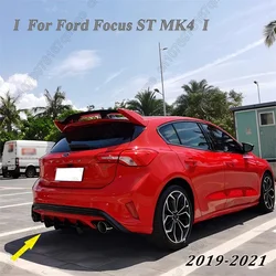 For Ford Focus ST MK4 2019 2020 2021 Gloss Black Car Rear Bumper Lip Diffuser Spoiler Splitter Protector Car Styling