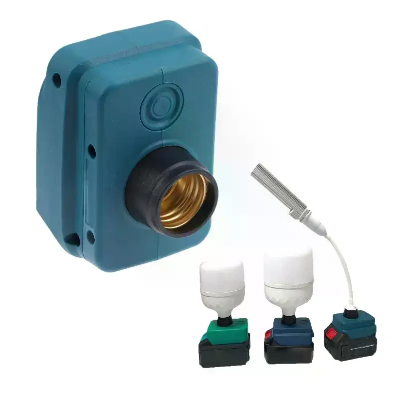1 Stuks Werklamp Base Socket Led Lamp Base Plug Voor Li-Ion Batterij 18V Led-lampen Laagspanningen lamp Verlichting Outdoor