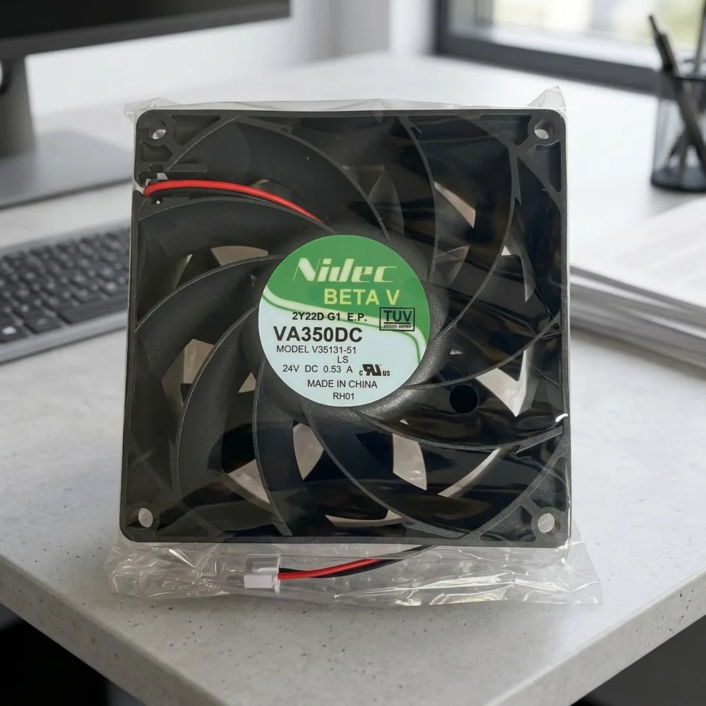 

For Nidec VA350DC V35131-51 24V 0.53A 9238 9CM 2-wire inverter Cooling fan