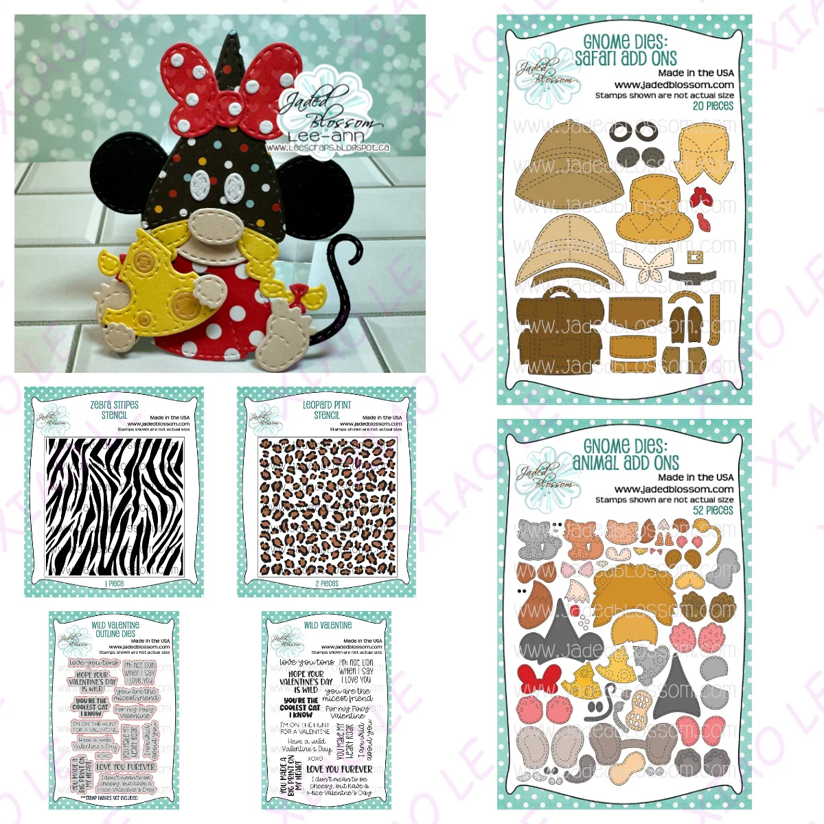 

Valentine Gnome Dies Safari Add Ons New Metal Cutting Dies Stamps Stencil for Diary Decoration Embossing Template Diy Greeting