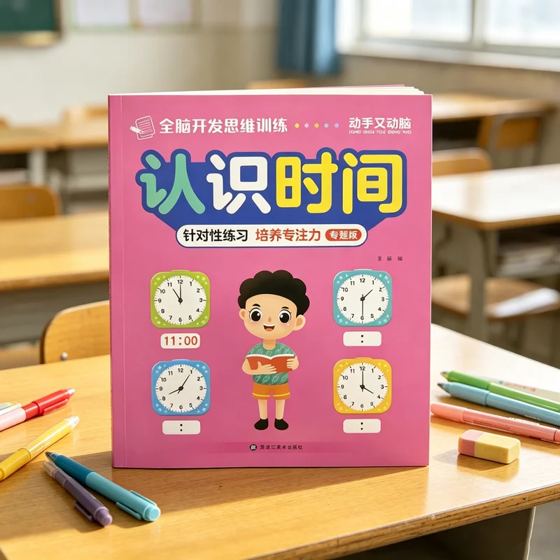 3-8-year-old children receive targeted training on time recognition and concentration
