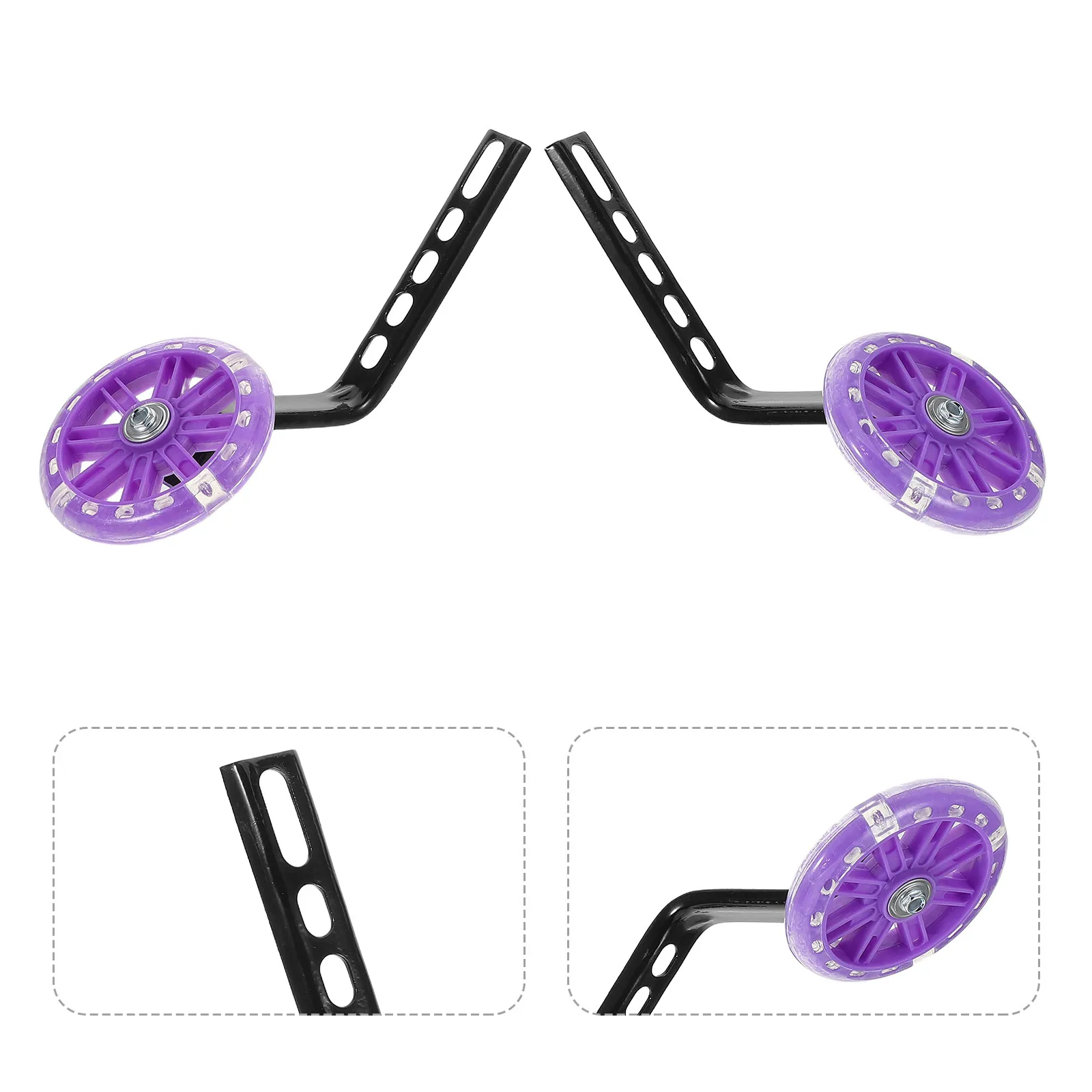 

1Pair Bike Stabilizers with Auxiliary Training Wheel Kit Safety Balance Support for