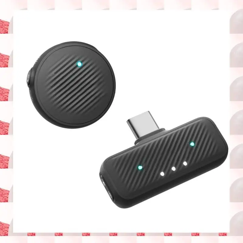 ABGN untuk Insta360 X5 Mikrofon Udara Pemancar Mikrofon Nirkabel untuk X5 Aksesori Mikrofon Terjepit Secara Magnetik 1 TX 1 RX