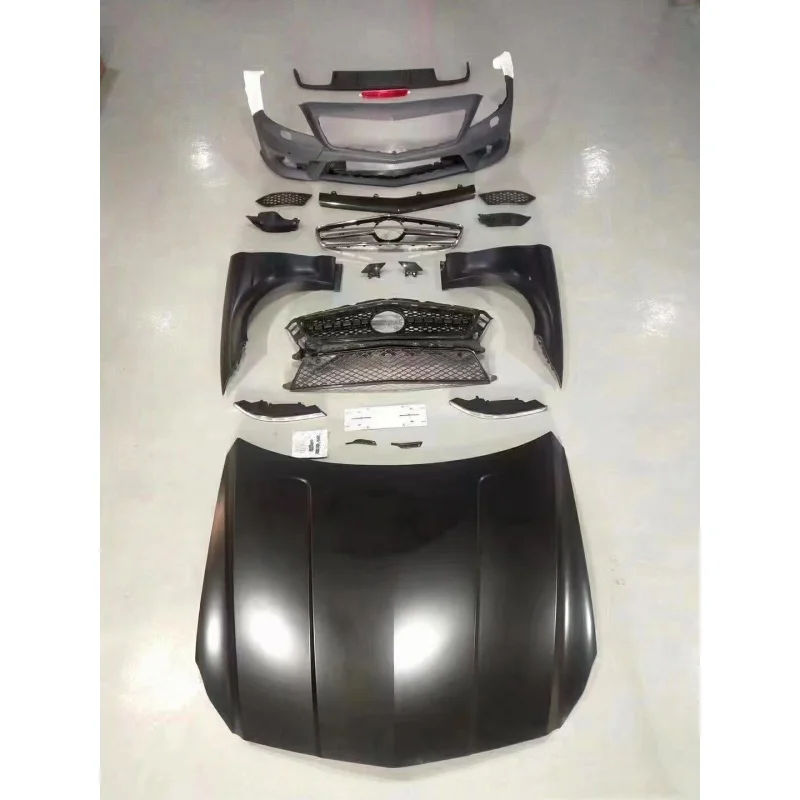

Подходит для 12-17 Mercedes-Benz CLS W218, модифицированный полный комплект кузова CLS63, решетка переднего бампера, капот, крыло, задняя губа