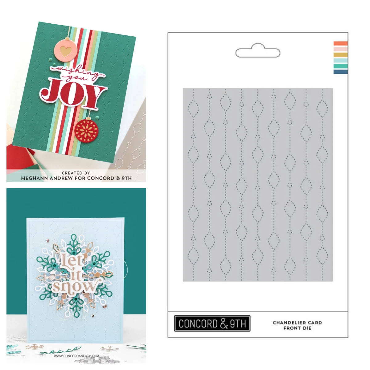 Weihnachtliche Grüße, dekorative Weihnachts- und immergrüne Motive, Metall-Stanzformen, DIY-Kartenherstellung, Papier, Concord & 9. September 2026