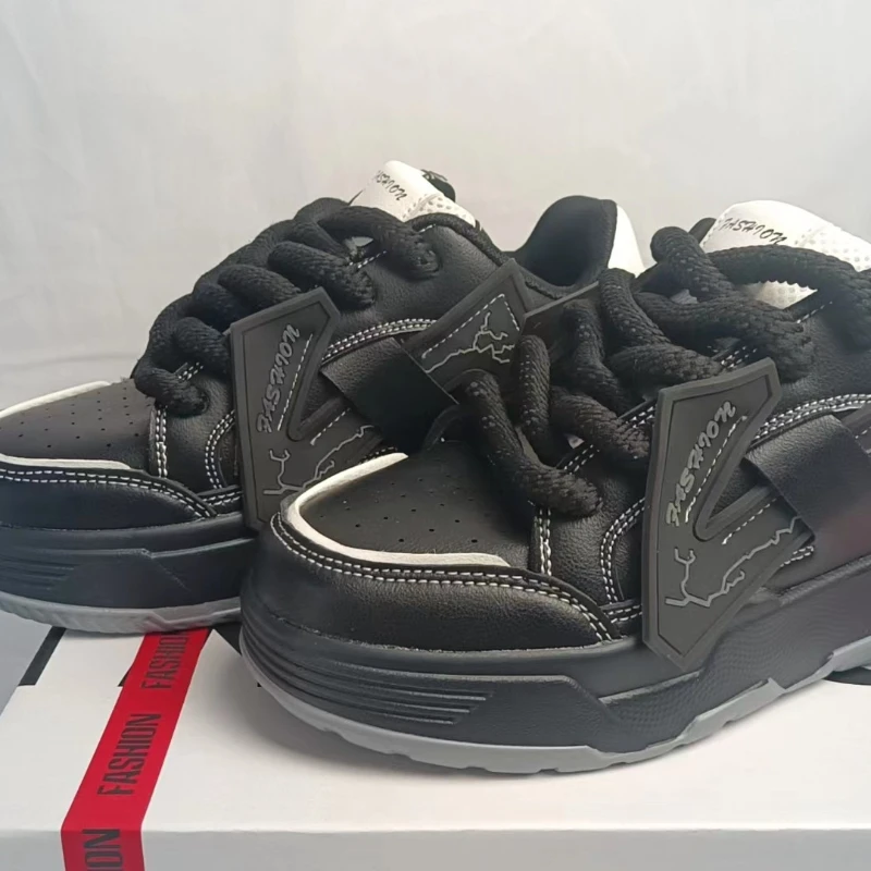 Ins style national trend niche high-end white shoes for women 2024 autumn new casual versatile sports bread shoes