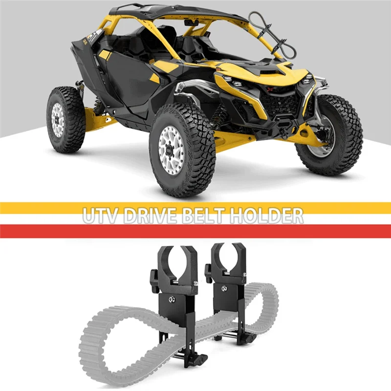 

A20K-UTV Drive Belt Holder, Universal Belt Mount Fit 1.5Inch-2Inch Roll Bars For Polaris RZR Can Am Teryx Mule Accessories