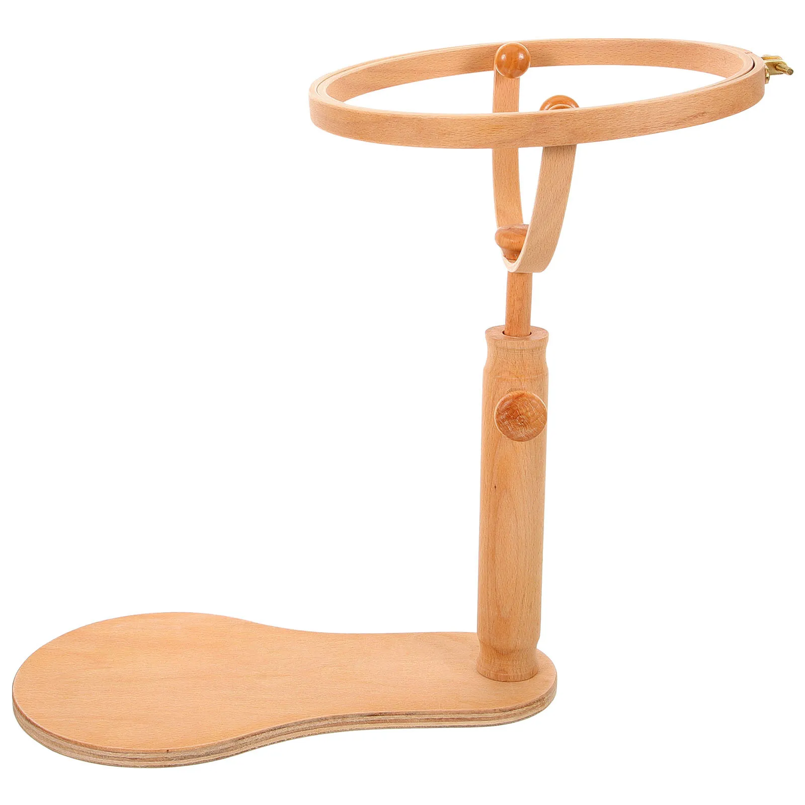 

Embroidery Stand Wooden Adjustable Cross Stitch Holder Rotatable Multi-Function Display Support DIY Craft Hoop Holder Solid Wood