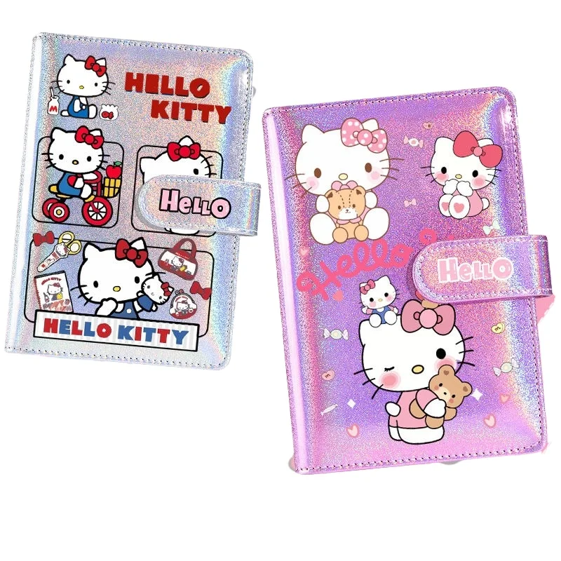 

13-19 см новый Sanrio аниме периферийные устройства Hello Kitty лазерный блокнот KT студенческий справочник лазерный блокнот из искусственной кожи вкладыш блокнот подарок
