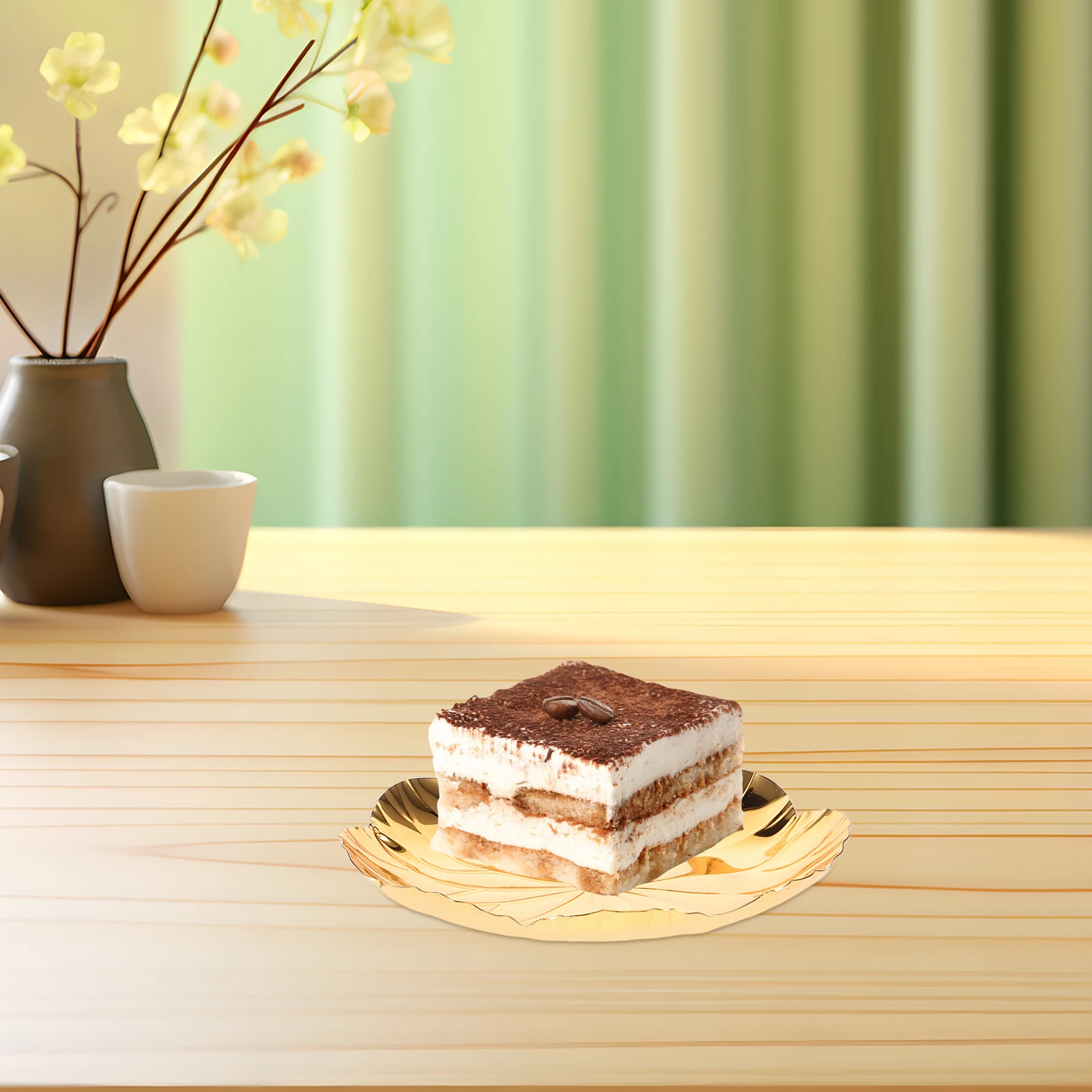 

Golden Cake Tray Elegant European Design Versatile Serving Plate For Desserts Snacks Jewelry Display Wedding Party Decor