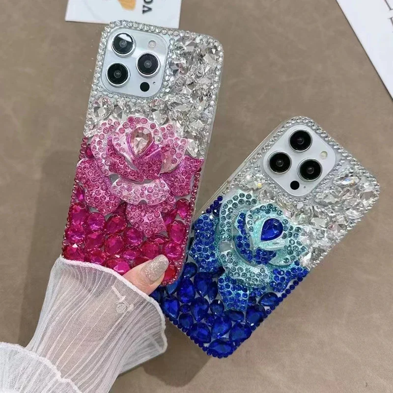 Rhinestone Cases for Samsung Galaxy S25 S24 S23 S22 S21 S20 S10 S9 Ultra Plus FE Case Diamond Phone Cover Sunjolly