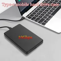 USB 3.1 To 2.5 Inch Solid Hard Drive Case SATA HDD SSD Enclosure 10Gbps Speed External Hard Drive Disk Box for 2.5 Inch SSD