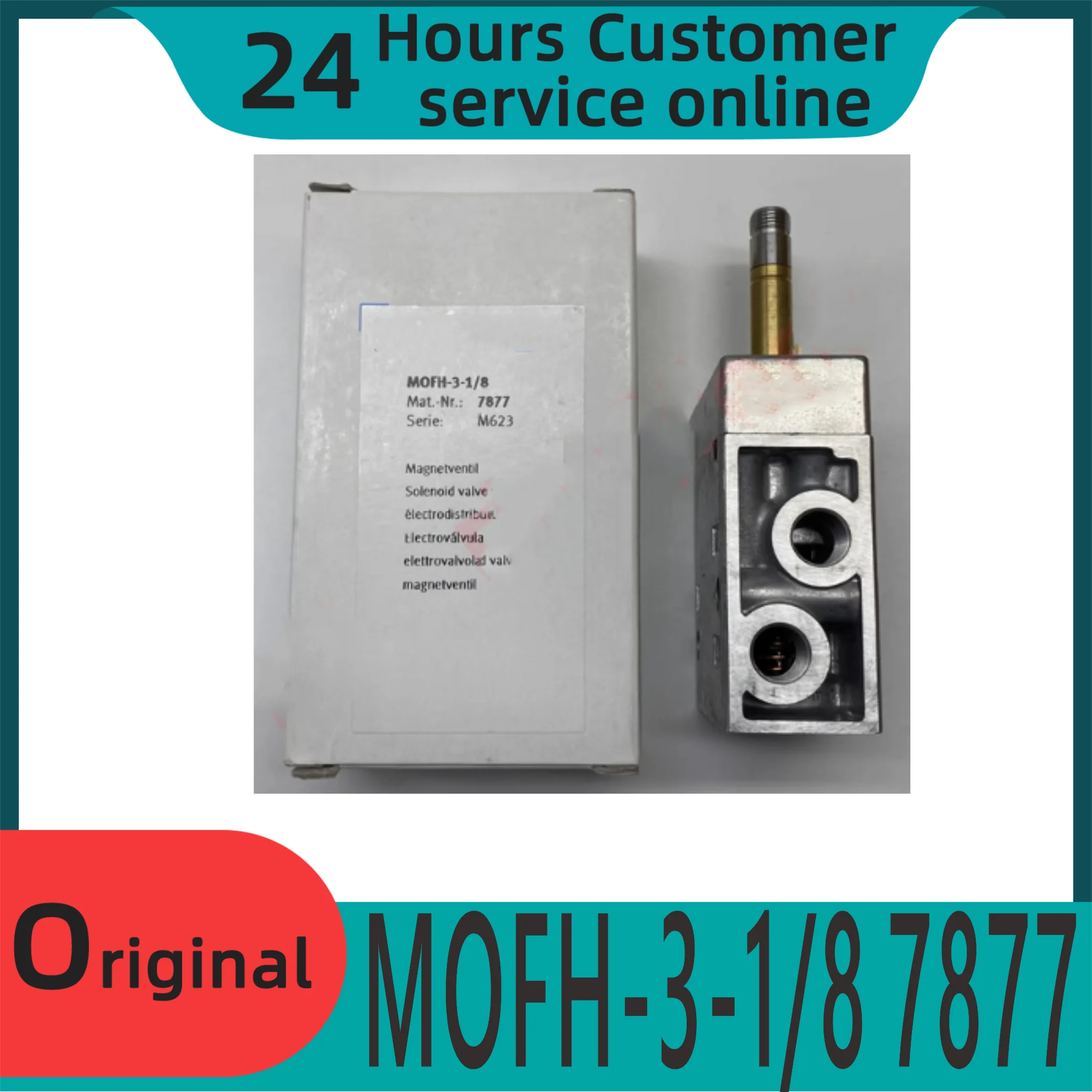 

New original solenoid valve MOFH-3-M5 4543 MOFH-3-1/8 7877, two position three normally open